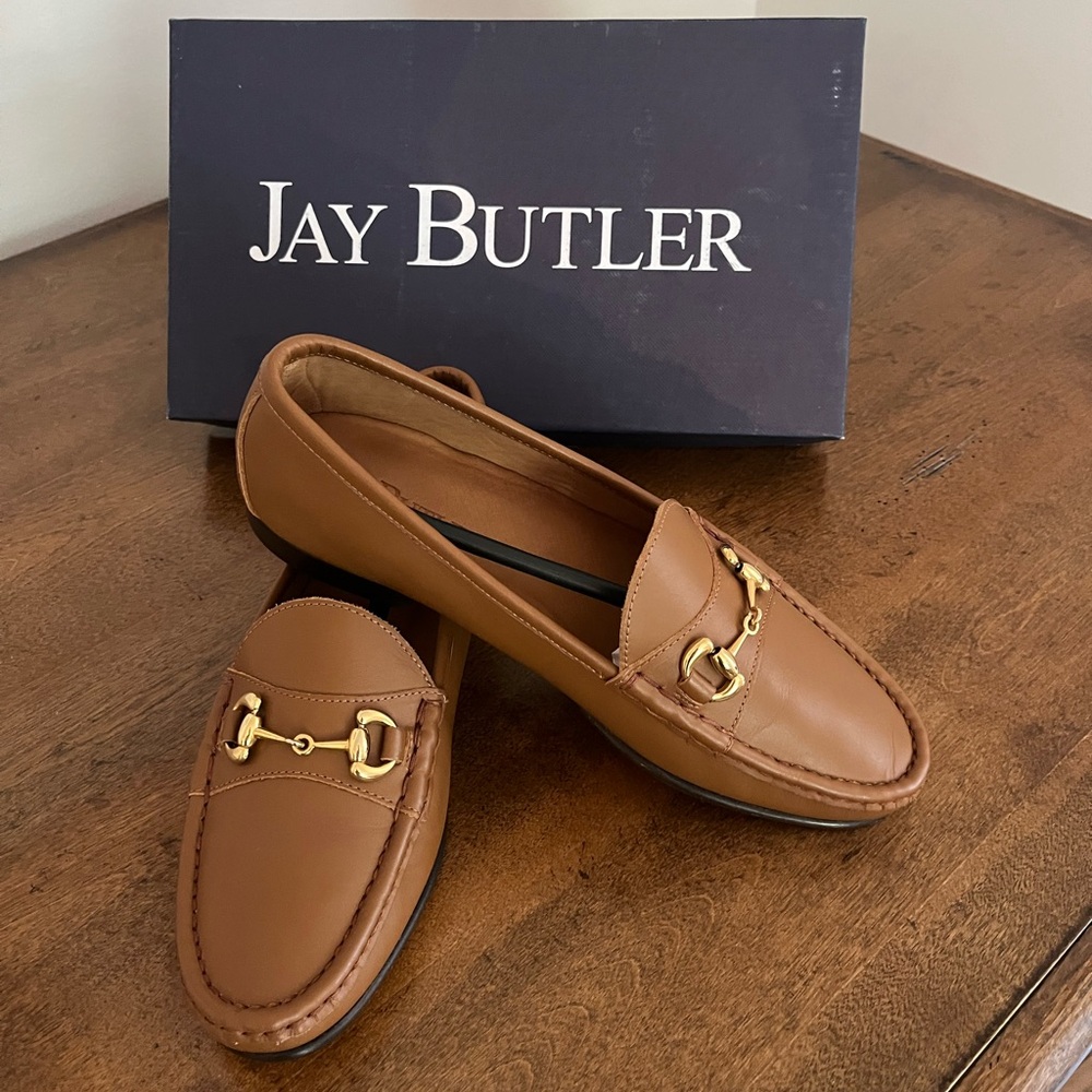 Jay Butler — Men's Brown Leather Bit Loafers